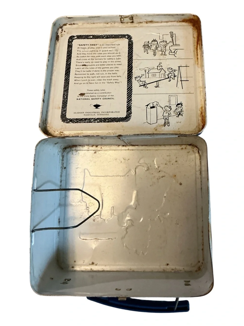 Blue Kids Tin Lunchbox